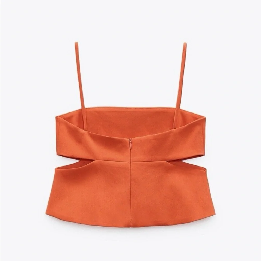 Zara Bright Orange Camisole - Picture 4 of 10